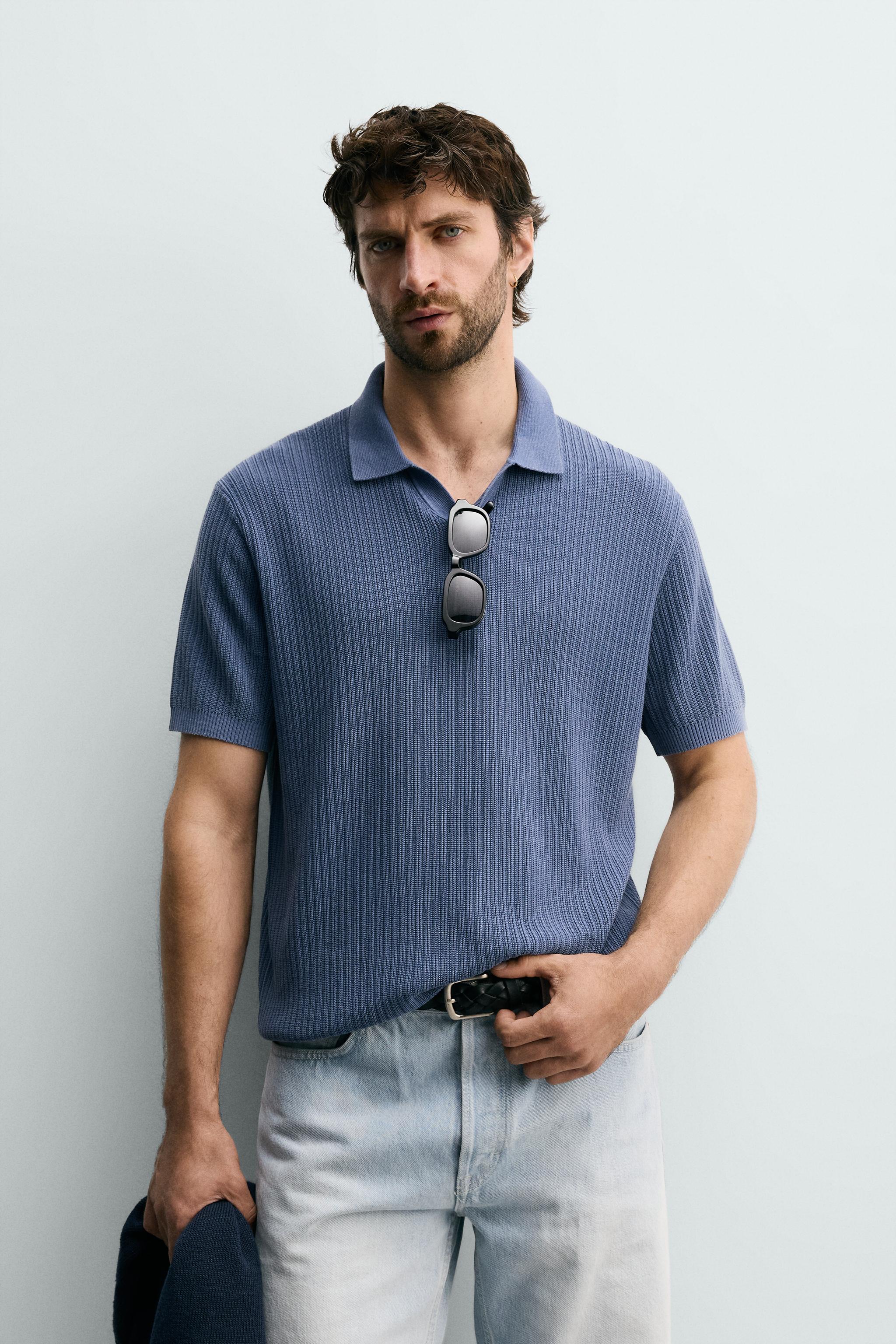 POLO EN MAILLE REGULAR FIT STRUCTURÉ